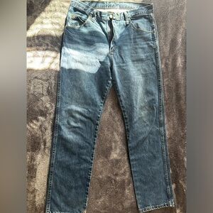 wrangler jeans straight leg dark wash
